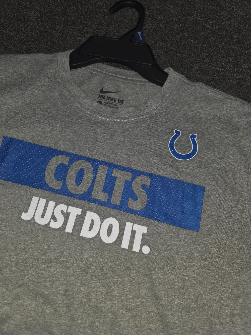 H&M Gray Colts Graphic Short Sleeve Tee with Blue Accents